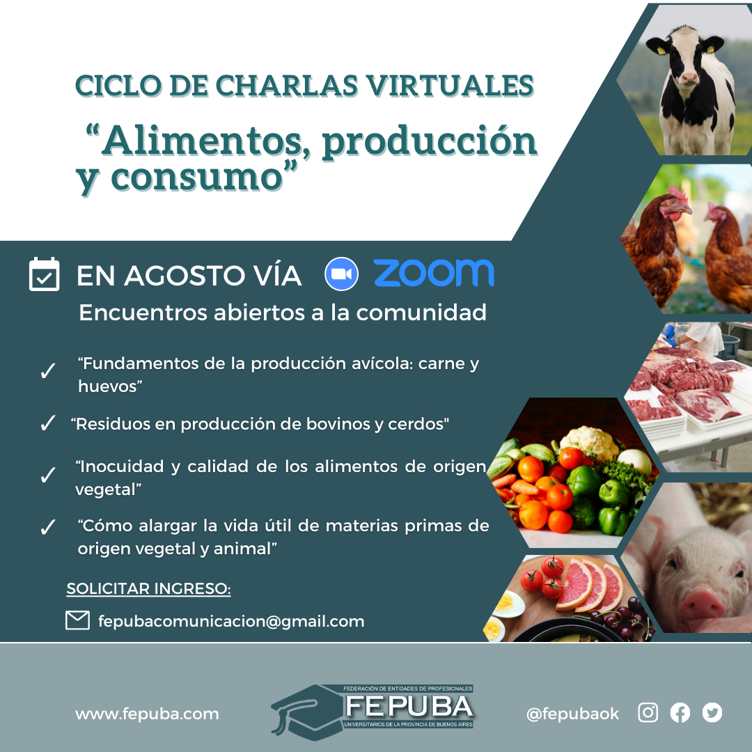 FEPUBA organiza el ciclo de charlas "Alimentos, producción y consumo".