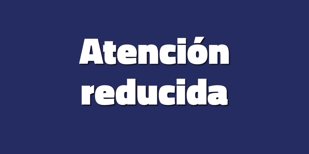 Distritos con atención reducida.