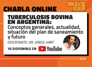 Charla «Tuberculosis bovina en Argentina: Conceptos, actualidad, situación del plan de saneamiento y futuro», disponible en Youtube Charla "Tuberculosis bovina en Argentina: Conceptos, actualidad, situación del plan de saneamiento y futuro", disponible en Youtube.