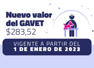 Nuevo valor del GAVET a partir del 1 de enero Nuevo valor del GAVET a partir del 1 de enero.