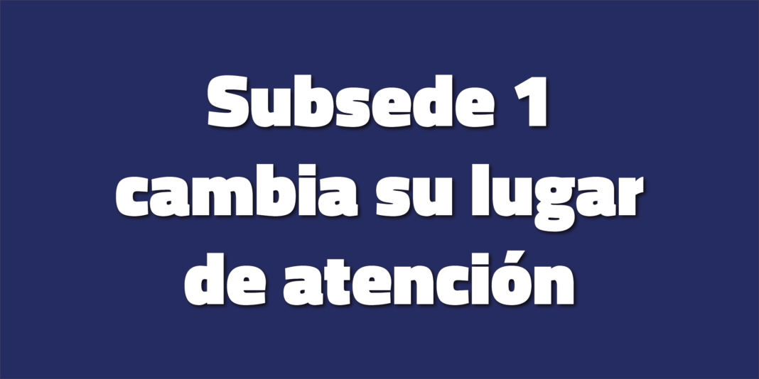 Subsede 1 intranet La Subsede 1 de Ramos Mejía cambia su lugar de atención al público.