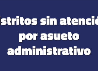 Distritos sin atención el lunes 6 de febrero Distritos sin atención el lunes 6 de febrero.