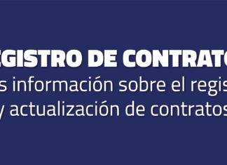 Más información sobre el registro y actualización de contratos Registro de contratos