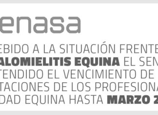 Senasa ha extendido el vencimiento de las Acreditaciones de los profesionales en Sanidad Equina hasta marzo 2024.
