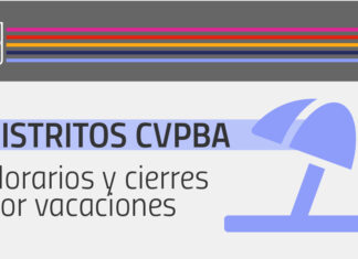 Horarios y días de cierre de los distritos del CVPBA