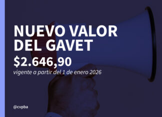 Actualización Gavet a partir de enero 2026