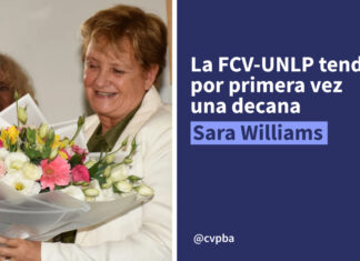 Primera decana en la FCV-UNLP